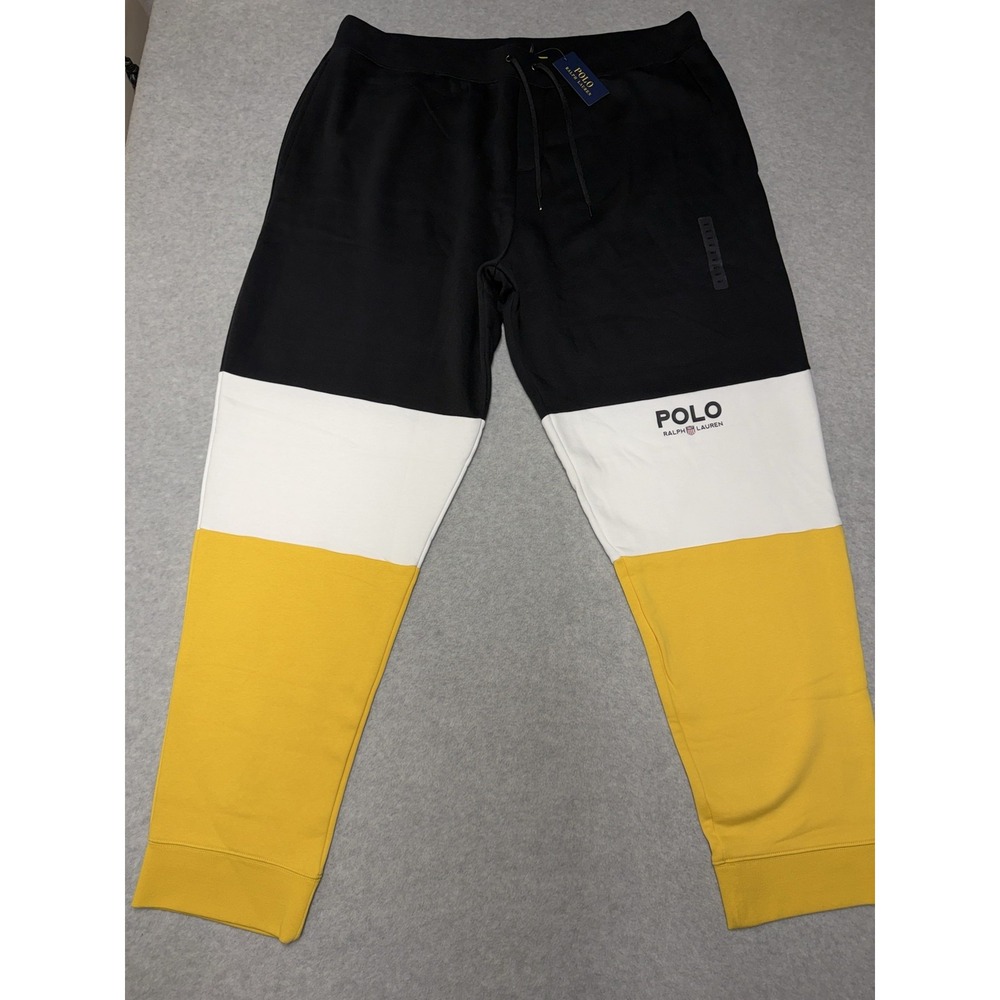 Polo Ralph Lauren Sweatpants Mens Big 4XLT Multicolor Fleece Colorblock Joggers
